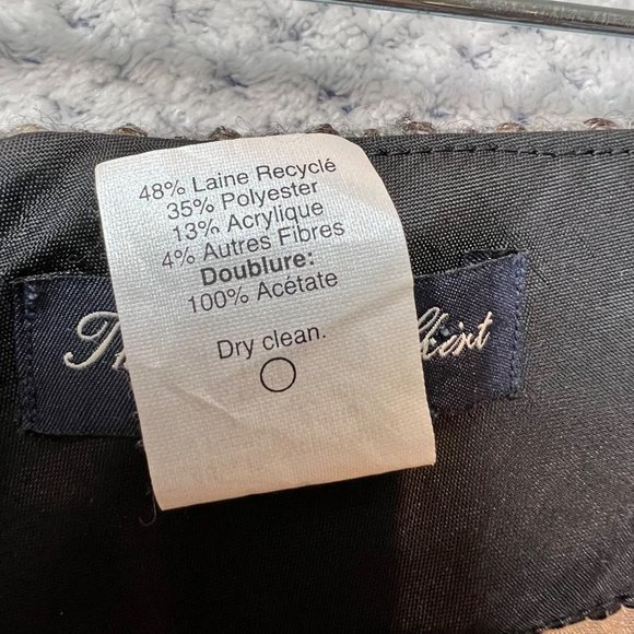 J. Crew Timber Metallic Tweed Pencil Skirt Wool Size 8 - Picture 8 of 11